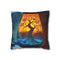 Lava Lamp Shaped Like Tree — Double-Sided Cushion Cover — Front Double-Sided Cushion View