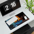Lava Lamp Shaped Like Tree — XL & XXL Desk Mat — Gaming & Workspace Desk Setup View