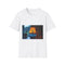 Lava Lamp Shaped Like Tree — Graphic Cotton T-Shirt — Front Graphic Print View