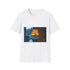 Lava Lamp Shaped Like Tree — Graphic Cotton T-Shirt — Front Graphic Print View