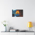 Lava Lamp Shaped Like Tree — Stretched Canvas Wall Art — Living Room Wall Lifestyle View