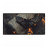 Lava Moth Resting on Burning Scroll — XL & XXL Desk Mat — Full Top-Down Artwork View