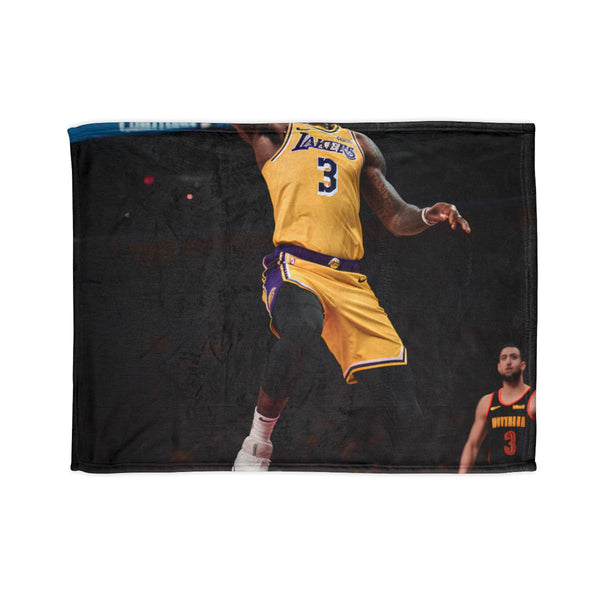 Lebron James — Plush Fleece Throw Blanket — Full Spread Plush Fleece Artwork View