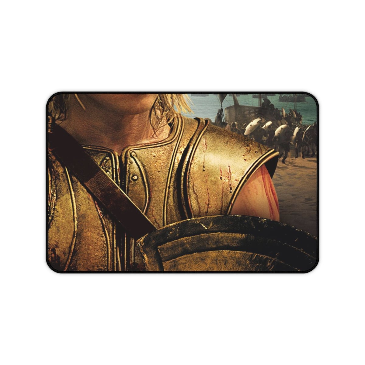 "Legendary Greek Warrior Desk Mat"