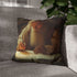 Leonardo Da Vinci in His Renaissance — Double-Sided Cushion Cover — Sofa & Armchair Living Room Lifestyle View