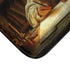 Leonardo Da Vinci in His Renaissance — Memory Foam Bath Mat — Microfibre Texture Close-Up View