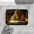 Leonardo Da Vinci in His Renaissance — Memory Foam Bath Mat — Modern Bathroom Floor Lifestyle View