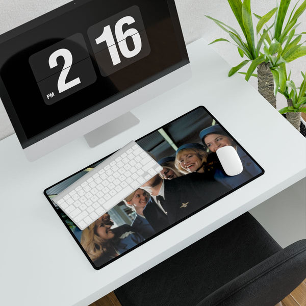 Leonardo Dicaprio Catch Me If You Can Pilot (Edition II) — XXL Gaming Desk Mat — Gaming & Workspace Desk Setup View