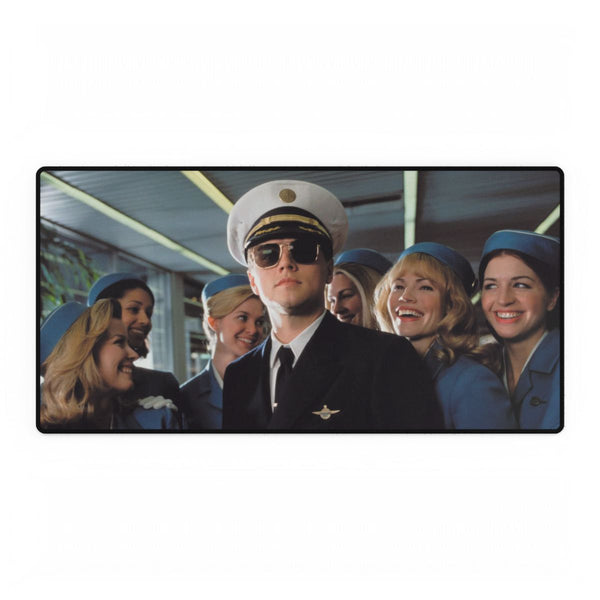 Leonardo Dicaprio Catch Me If You Can Pilot (Edition II) — XXL Gaming Desk Mat — Full Top-Down Artwork View