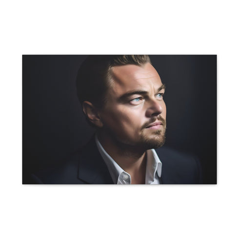Leonardo Dicaprio — 24×16 Canvas Wall Art — Front Gallery-Wrapped Canvas View