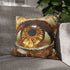 Levitating Crystals Forming an Eye — Double-Sided Cushion Cover — Sofa & Armchair Living Room Lifestyle View