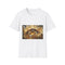 Levitating Crystals Forming an Eye Graphic Unisex Softstyle T-Shirt - Front View