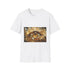 Levitating Crystals Forming an Eye Graphic Unisex Softstyle T-Shirt - Front View