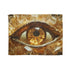 Levitating Crystals Forming an Eye — Plush Fleece Throw Blanket — Full Spread Plush Fleece Artwork View