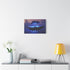 Levitating Tree with Glowing Roots (Edition II) — 24×16 Canvas Wall Art — Living Room Wall Lifestyle View