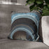 Library with Infinite Spiral Staircase — Faux Suede Cushion Cover — Sofa & Living Room Lifestyle View