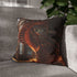 Library with Infinite Spiral Staircase (Edition III) — Double-Sided Cushion Cover — Sofa & Armchair Living Room Lifestyle View