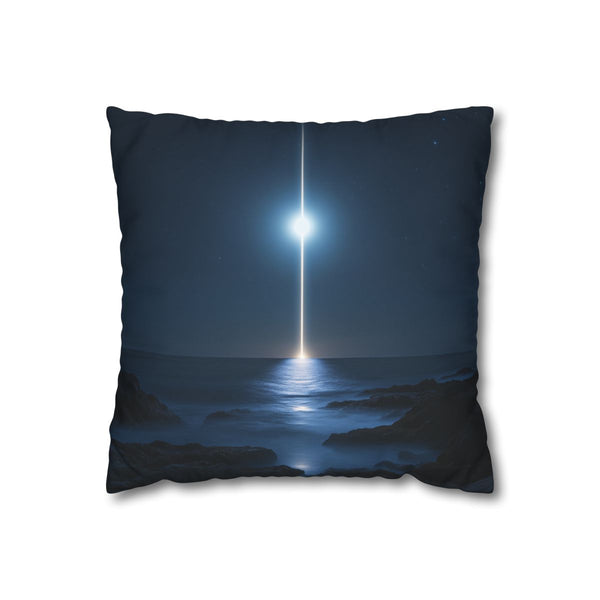 Light Beam Piercing the Moon (Edition III) — Double-Sided Cushion Cover — Front Double-Sided Cushion View
