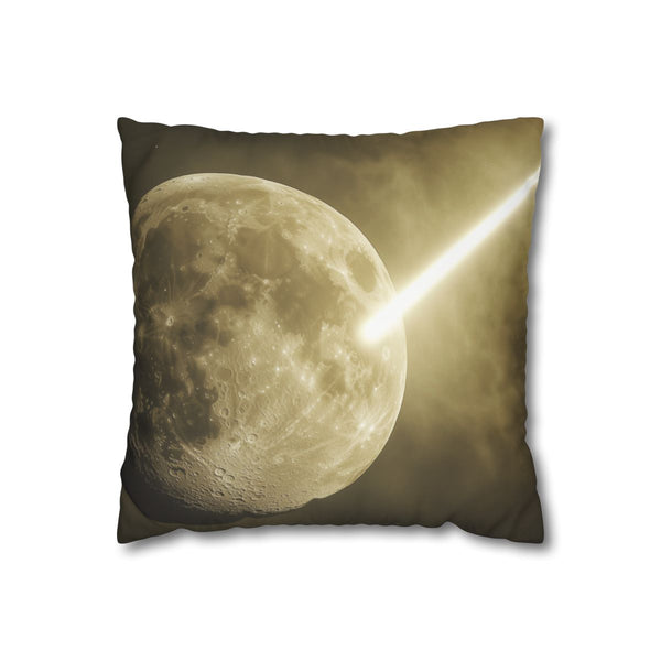 Light Beam Piercing the Moon (Edition IV) — Double-Sided Cushion Cover — Front Double-Sided Cushion View
