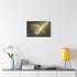 Light Beam Piercing the Moon (Edition IV) — 24×16 Canvas Wall Art — Living Room Wall Lifestyle View
