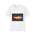 Light Spectrum Splitting from Rose — Graphic Cotton T-Shirt — Front Graphic Print View