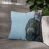 Lighthouse on Floating Rock — 40×40 Cushion Cover — Sofa & Living Room Lifestyle View