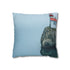 Lighthouse on Floating Rock — 40×40 Cushion Cover — Front 40×40 cm Square Cushion View