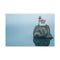 Lighthouse on Floating Rock — 24×16 Canvas Wall Art — Front Gallery-Wrapped Canvas View