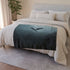 Lightning Dragon Flying Through Storm — 50×60 Plush Throw Blanket — Draped Over Sofa & Bed Lifestyle View