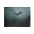 Lightning Dragon Flying Through Storm — 50×60 Plush Throw Blanket — Full Flat Artwork View