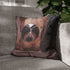 Lightning Orb Suspended in Canyon — 40×40 Cushion Cover — Double-Sided Back & Concealed Zip Detail