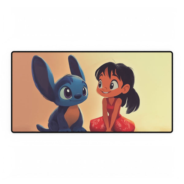 Lilo and Stitch Cartoon — XXL Gaming Desk Mat — Full Top-Down Artwork View