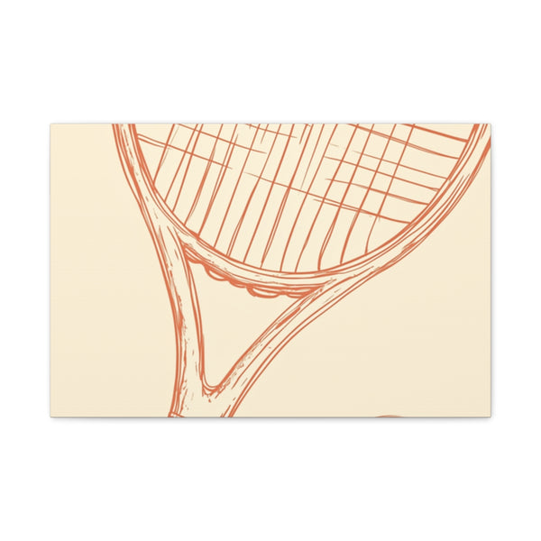 Lincroli Create a Simple Hand Drawn Illustration Logo for Tenni — 24×16 Canvas Wall Art — Front Gallery-Wrapped Canvas View