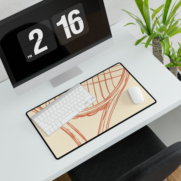 Lincroli Create a Simple Hand Drawn Illustration Logo for Tenni — XXL Gaming Desk Mat — Gaming & Workspace Desk Setup View