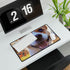 Little Dog Chasing Butterflies — XXL Gaming Desk Mat — Gaming & Workspace Desk Setup View
