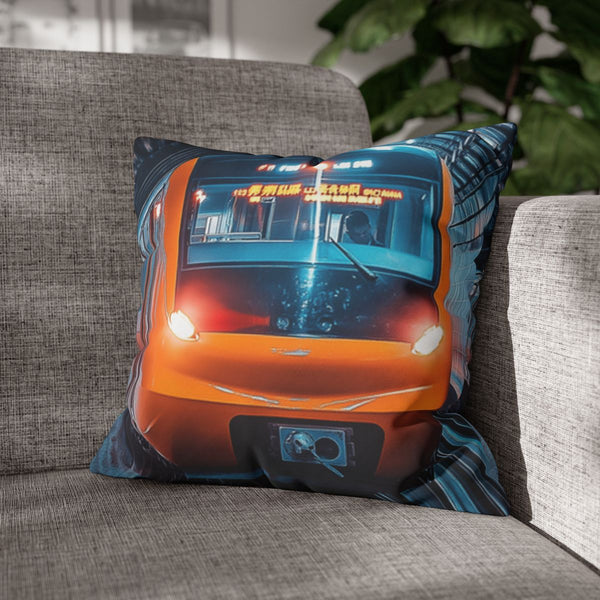 Liumenglin82637120 a Speeding Train — 40×40 Cushion Cover — Sofa & Armchair Living Room Lifestyle View