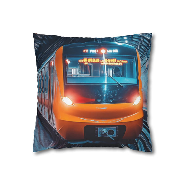 Liumenglin82637120 a Speeding Train — 40×40 Cushion Cover — Front 40×40 cm Square Cushion View