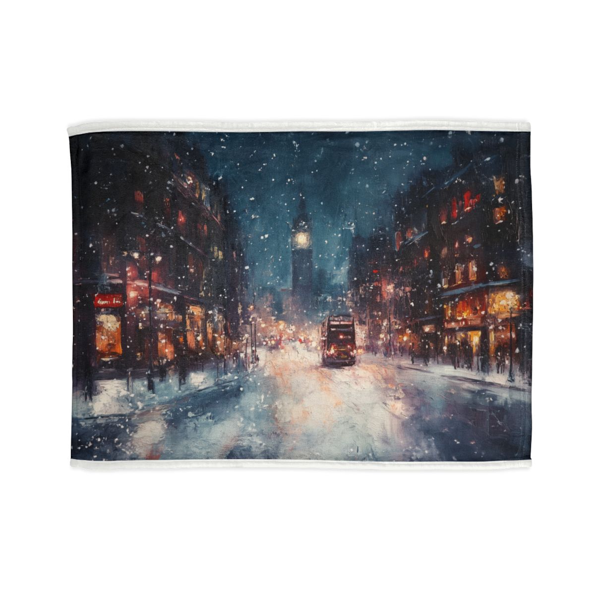 "London Snow Night Dream Duvet"