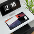Lone Knight on a Cliff at Dawn — XL Gaming Desk Mat — Gaming & Workspace Desk Setup View