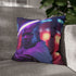 Mace Windu Wielding Purple Lightsaber — Double-Sided Cushion Cover — Sofa & Armchair Living Room Lifestyle View