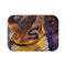 Magic Johnson Painting — 61×43 Memory Foam Bath Mat — Top-Down Velvet Microfibre Artwork View