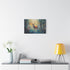 Magical Deer in Enchanted Forest (Edition II) — 24×16 Canvas Wall Art — Living Room Wall Lifestyle View