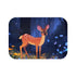 Magical Deer in Enchanted Forest (Edition IV) — 61×43 Memory Foam Bath Mat — Top-Down Velvet Microfibre Artwork View