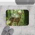 Magical Deer in Enchanted Forest — 61×43 Memory Foam Bath Mat — Modern Bathroom Floor Lifestyle View