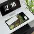 Magical Deer in Enchanted Forest — XXL Gaming Desk Mat — Gaming & Workspace Desk Setup View