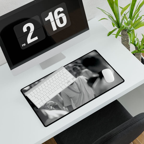 Mahatma Gandhi Peaceful Salt March — XL Gaming Desk Mat — Gaming & Workspace Desk Setup View