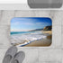 Malibu Beach — Non-Slip Bath Mat — Bathroom Floor Lifestyle View
