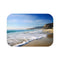 Malibu Beach — Non-Slip Bath Mat — Top-Down Velvet Microfibre Artwork View