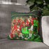 Manchester United Treble — 40×40 Cushion Cover — Sofa & Living Room Lifestyle View