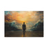 Man Walking Into Painting — 24×16 Canvas Wall Art — Front Gallery-Wrapped Canvas View